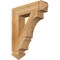 Ekena Millwork Balboa Arts & Crafts Rough Sawn Bracket, Western Red Cedar, 4"W x 18"D x 22"H BKT04X18X22BOA03RWR - alternate 1